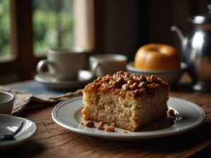 Bolo de Café com Especiarias e Cobertura de Chantilly