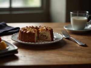 Bolo de Café Cremoso com Chocolate e Nozes