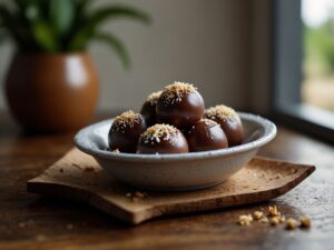 Bombom de Café com Coco Ralado e Chocolate ao Leite