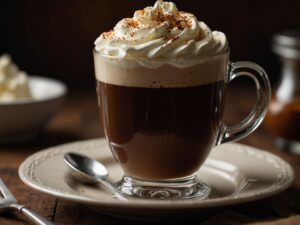 Café Irlandês Cremoso com Chantilly e Licor de Whisky
