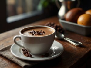 Café Mocha Cremoso com Chocolate e Espresso: Um Delícia Brasileira!