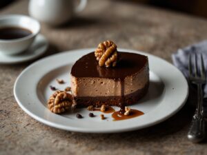 Cheesecake de Café com Chocolate e Nozes: Irresistível!