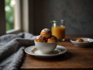 Profiteroles com Recheio de Café: Delícia Francesa Recheada