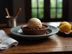 Sorbet de Café Cremoso com Chocolate Amargo e Baunilha