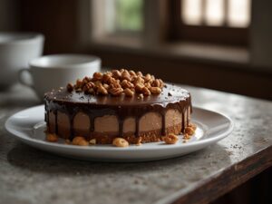 Torta Mousse de Café com Chocolate e Nuts Crocantes