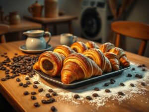 Croissant de Café com Chocolate