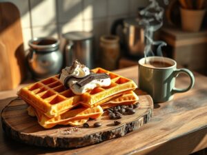 Waffle de Café Energizante