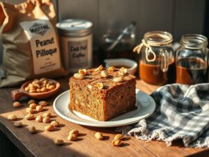 Bolo Pé-de-Moleque com Café