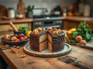 Bolo de Café e Nozes Fit