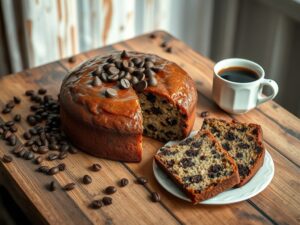 Bolo de Café com Gotas de Chocolate