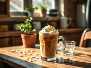Café Gelado com Chocolate Branco