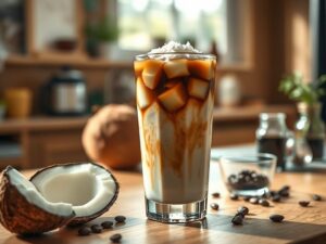 Café Gelado com Leite de Coco Tropical