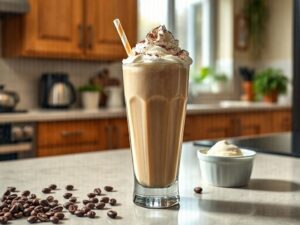 Milkshake de Café com Baunilha Energizante