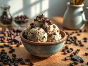 Gelado de Café com Chocolate Amargo
