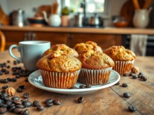 Muffin de Café e Nozes Delícia