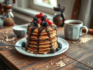 Panquecas de Café e Aveia Energéticas