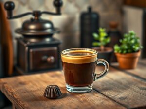 Café expresso com chocolate da Terra Brasilis