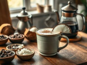 Café Cremoso com Leite de Coco Tropical