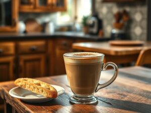 Café à Moda Italiana com Toque de Baunilha