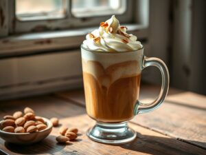 Cappuccino Gelado com Chantilly e Amêndoas