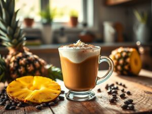 Café Batido com Espuma de Leite Tropical