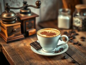Café Cremoso com Chocolate Delícia Brasileira