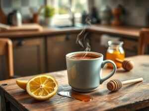 Café com Mel e Limão Revigorante