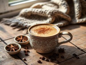 Café Cremoso com Especiarias Natalinas