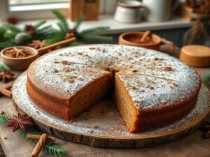 Bolo de Café com Especiarias Natalinas