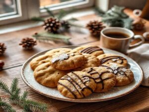 Biscoitos de Café e Chocolate Natalinos