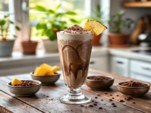 Café Frappé com Sorvete de Chocolate Tropical