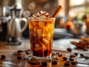 Café Gelado com Especiarias de Férias