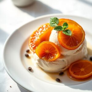 Café Gelado com Laranja Caramelizada
