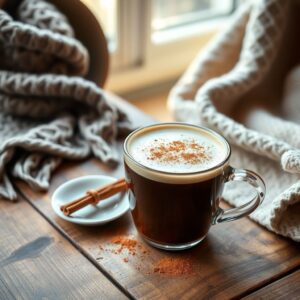 Café Aromático com Leite e Canela