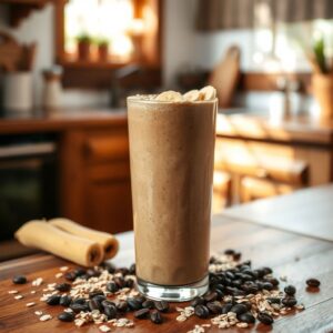 Smoothie Energético de Café com Banana e Aveia