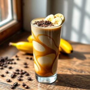 Smoothie Energético de Banana com Café