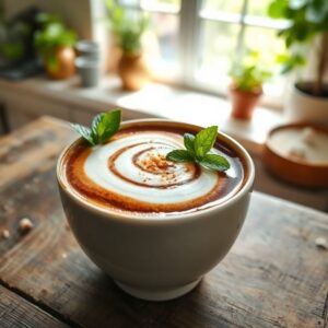 Café Tropical com Leite de Coco e Baunilha