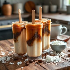 Geladinho Tropical de Café e Coco