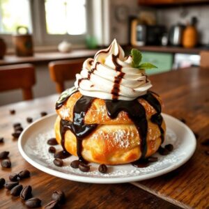 Bomba de Café com Chantilly