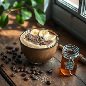 Vitamina Energética de Café com Banana