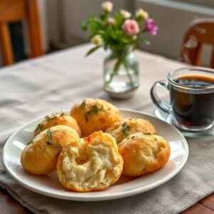 Pão de Queijo Aromático com Café