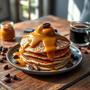 Panqueca de Café dos Sonhos com Doce de Leite