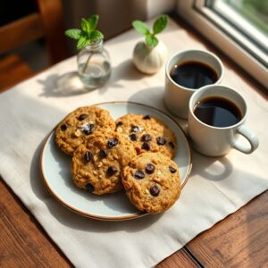 Biscoitos Energéticos de Café e Aveia