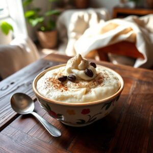 Arroz Doce com Café: Uma Doçura Energizante