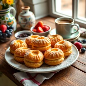 Bolinho de Café Recheado Delícia da Manhã