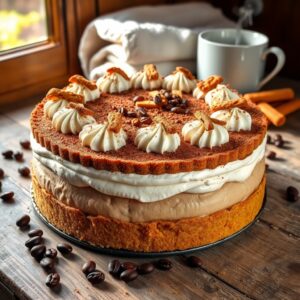 Torta dos Sonhos de Café e Biscoito