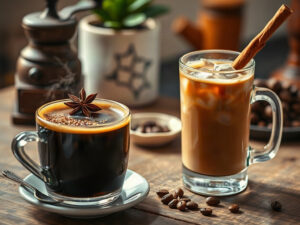 Café Quente e Gelado com Especiarias do Brasil