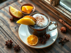 Café Tropical com Rum e Especiarias